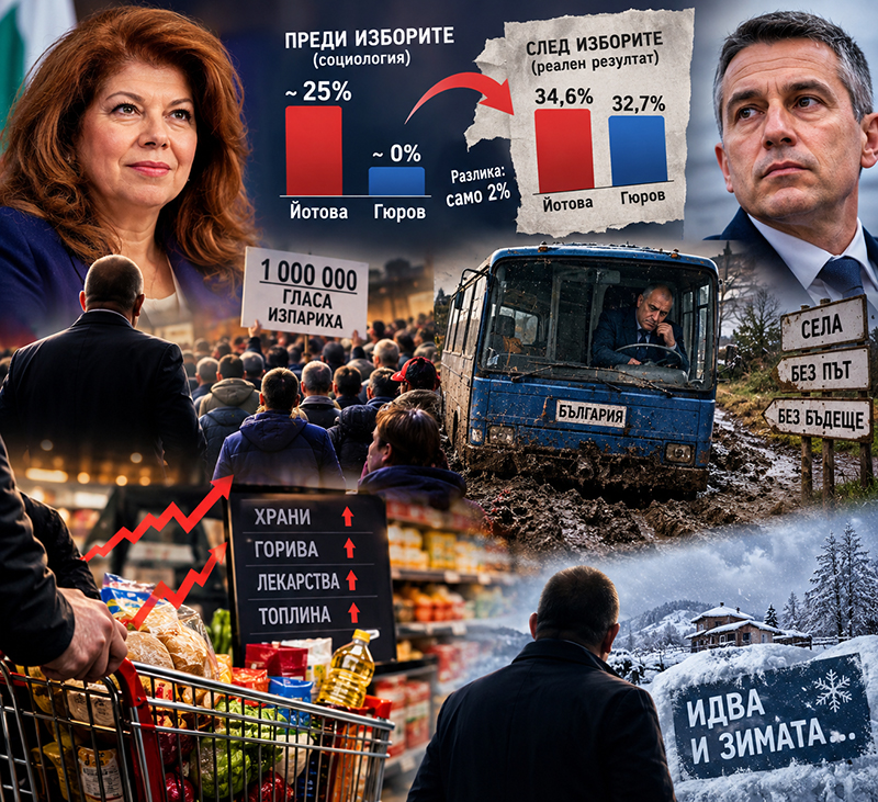 Трябва да влезе в учебниците! Как се изпариха милион гласа, Радев е шофьор на автобус без нафта…