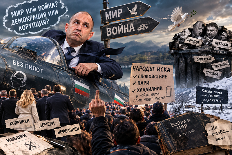 Война или мир?! Радев, какво говориш, пич?! Просто не ставаш – омитай се с нефелниците си!